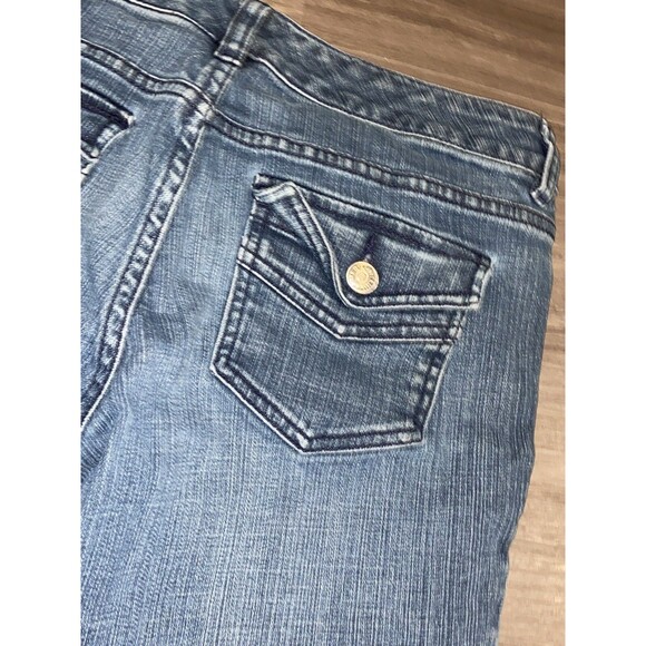 Y2K The Limited Denim 917 Women's 10 Short Boot Cut Stretch Blue Mid Rise - Picture 7 of 12